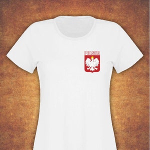 Koszulka Polska Polska Polen Fotboll Kibic T-shirt Dam Vit II