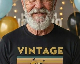 1956 Vintage 80th Birthday T-Shirt, Gift for Him , Classic Retro T-Shirt  Men