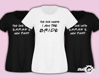Personalised JD T Hen Party Stag do shirt Girls Boys weekend holiday Tshirt jack