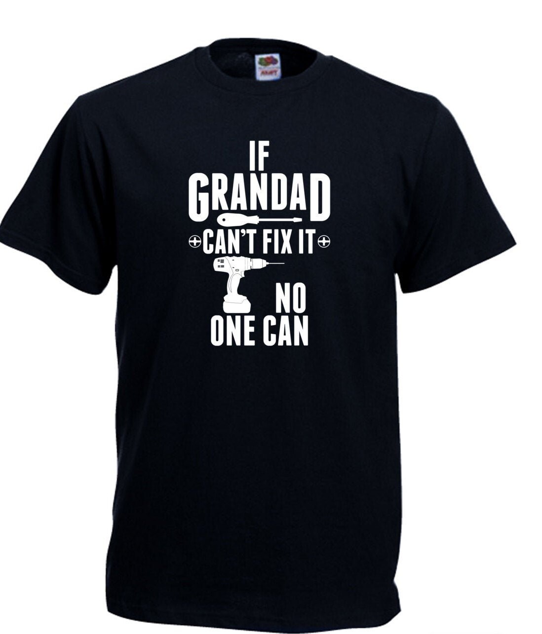 Image of If Grandad Can't Fix It No One Can Gift Xmas Quarantine Lockdown 2020 Birthday Fathers Day T-Shirt Ii