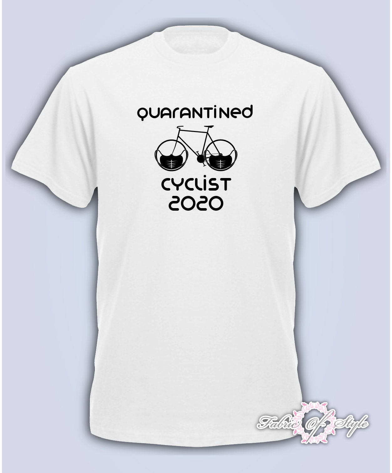 Image of Bicycle Cycling Lockdown Quarantine Distancing Birthday Present T-Shirt Kids White