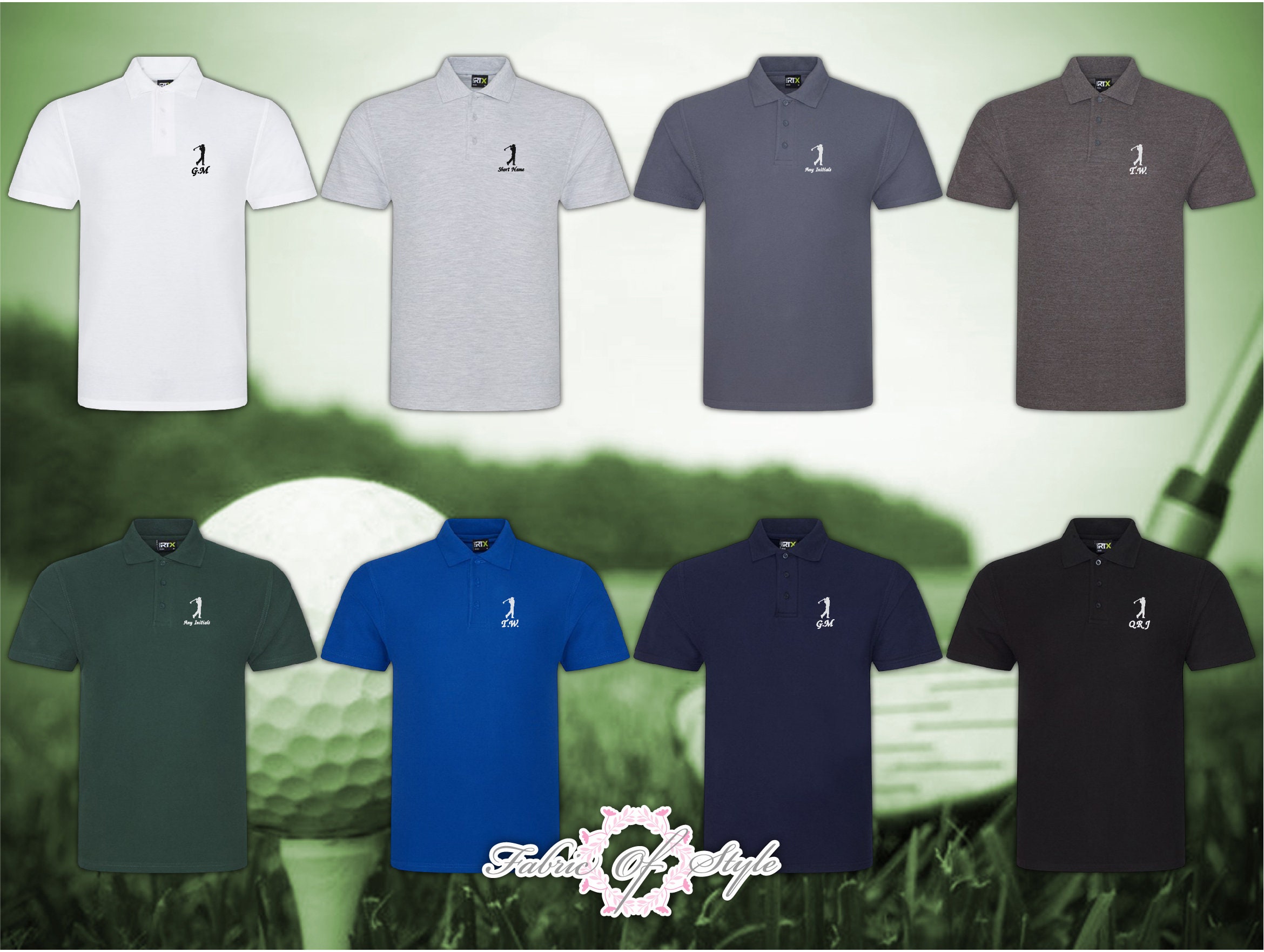 Fathers day Gift Golfing gift for him Golf Top Embroidered Name D.O.B Golf Polo Shirt Breathable Golf Polo Shirt Personalised Clothing Gender-Neutral Adult Clothing Tops & Tees Polos 