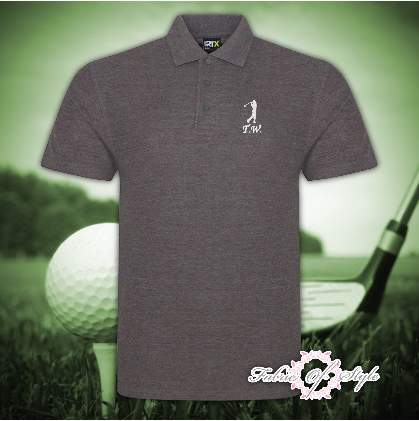 Golf Polo Shirt Personalised Embroidered Any Name or Initials  Player  Christmas Fathers Day Gift for Him Birthday Gifts  Men&#39;s