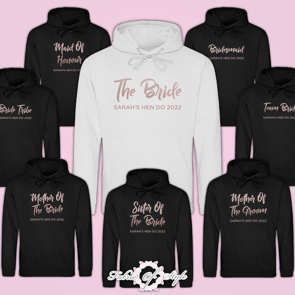 For Women Rose Gold Team Bride Hen Do Party Tribe Personalised T-shirt Ladies Personalized Tshirts - Foto 2
