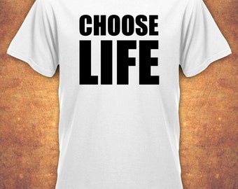 Camiseta retro de los 80 para hombre con diseño de George Michael "CHOOSE LIFE WHAM"