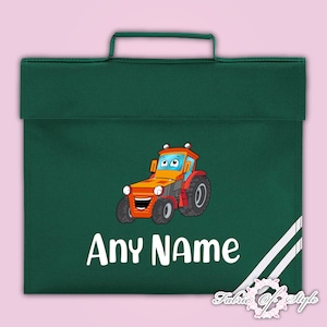 Cartable tracteur personnalisé pour enfants garçons filles n'importe quel nom cadeau kit PE