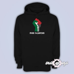 FREE PALESTINE Gaza FREEDOM Mens Womens Adults Top Hoodie S- 5XL Black