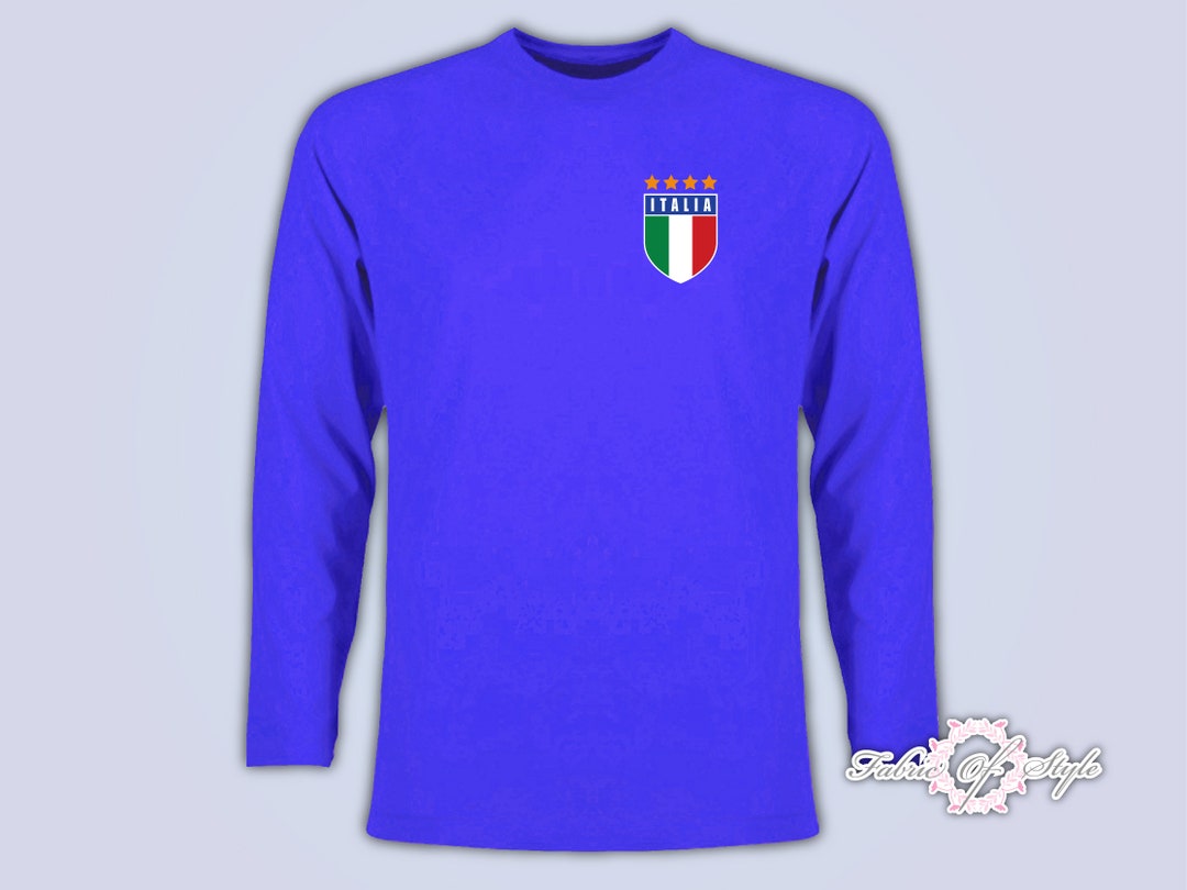 Retro Italy Football T Shirt World Cup Italia Italian Italy Mens T