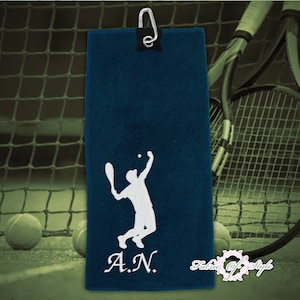 Personalized Embroidered Tennis Towel: Microfibre Sports Gift