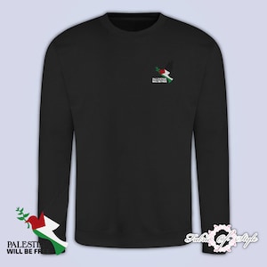 Embroidered Dove of Peace Sweatshirt - Palestine Freedom Top