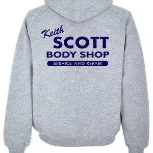Keith Scott Body Shop Hoodie - One Tree Hill Heather Grey Sweatshirt