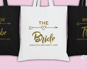personalised Wedding Party Bridal Tote Bag Bridesmaid Favour Hen Party Gift Bag personalised Wedding Party Bridal Tote Bag Bridesmaid Favour Hen Party Gift Bag