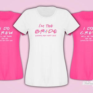 Friends I Do Crew Hen Do Party Bride Tribe 2022 T-shirt Personalizzata Donna - Foto 4