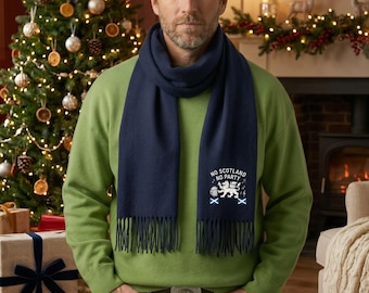 No Scotland No Party SCOTTISH Flag ,Christmas gift for him, Dad, Scarf, Husband, Grandad ,  scarf,