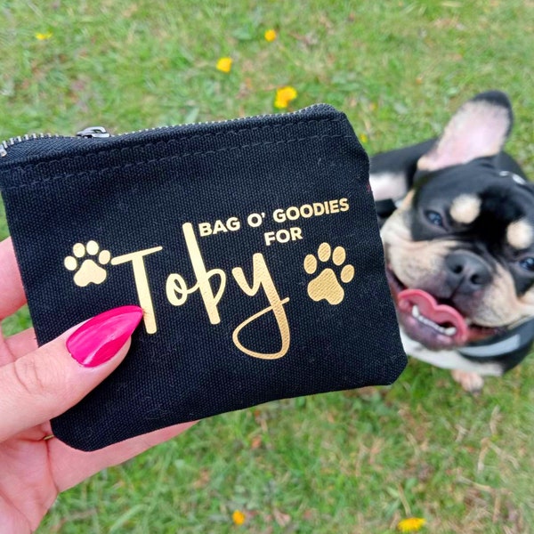 Dog Treat Pouch with Personalised Name  Dog Treat Bag| Personalised Gifts Pet Supplies Unique Gifts for Pet Lovers  Dog Gifts Dog Owner