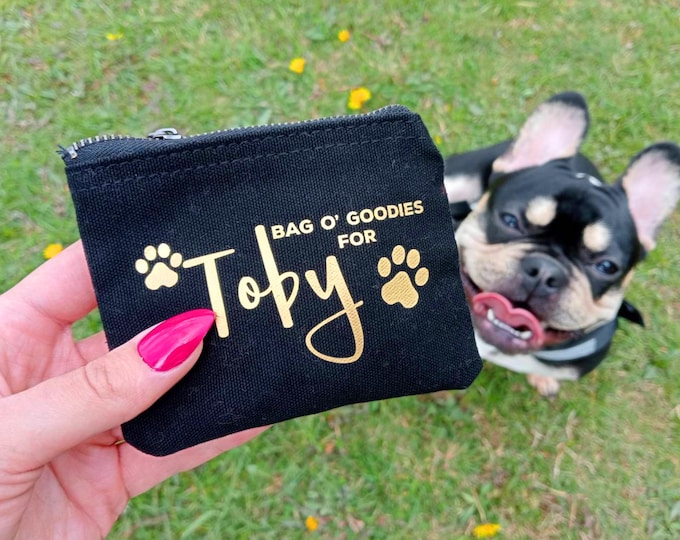 Dog Treat Pouch with Personalised Name  Dog Treat Bag| Personalised Gifts Pet Supplies Unique Gifts for Pet Lovers  Dog Gifts Dog Owner