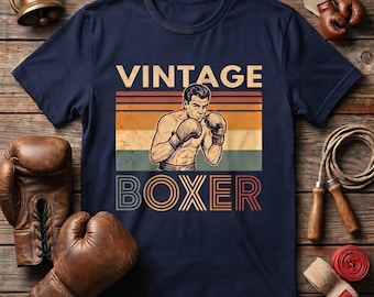 Boxing Shirt Men, Gym Workout Graphic Tee, Fighter Gift for Him, Activewear Fitness T-Shirt, Dad Birthday, Christmas Gift