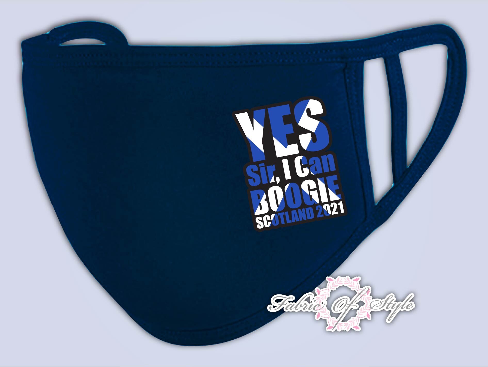 Face Mask Washable  Reusable YES Sir, I can BOOGIE! SCOTTISH Flag Sco…