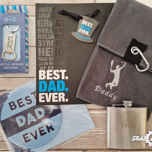 Personalized Tennis Gift Set: Embroidered Microfibre Towel for Dad