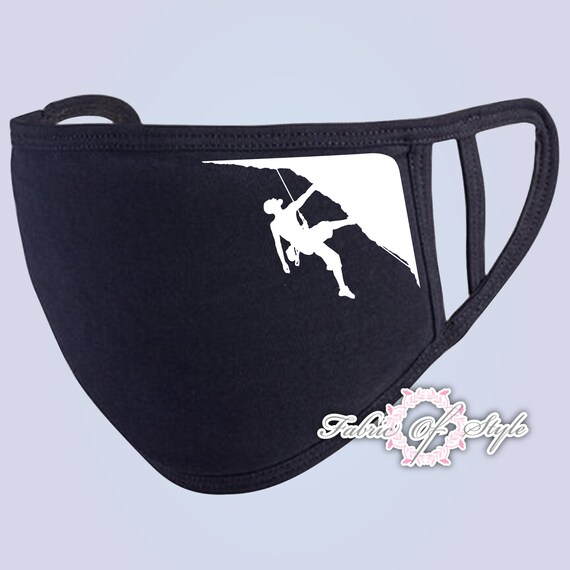 Face Mask Rock Climbing Climber Mountain Sport Washable Etsy