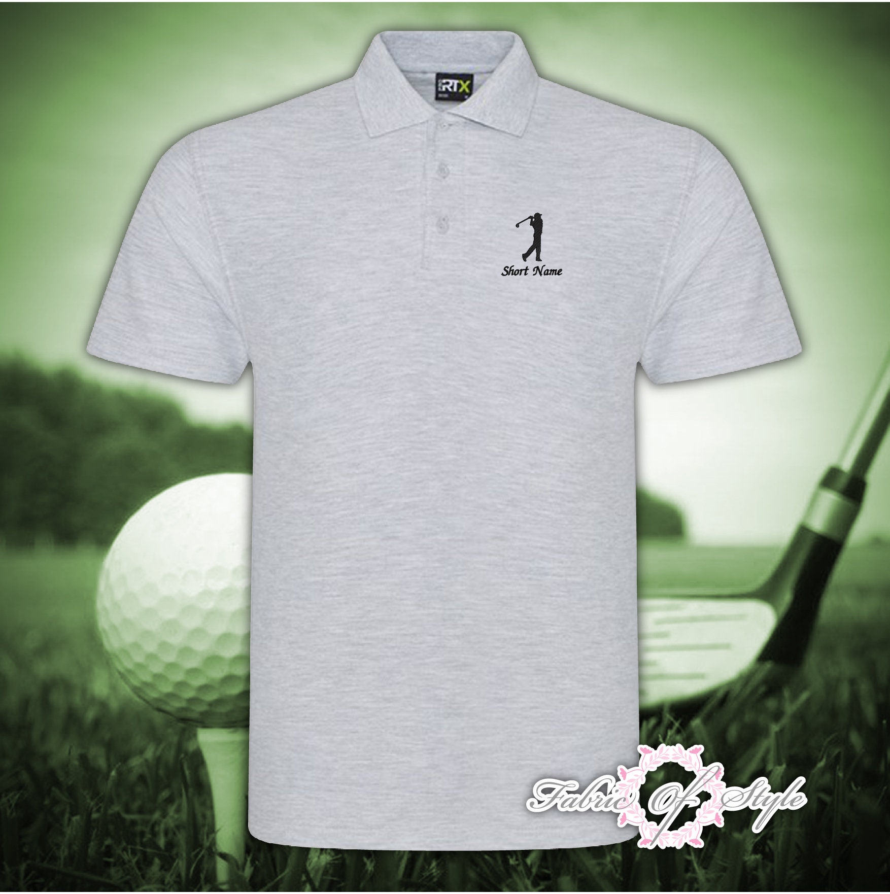 Golf Polo Shirt Personalised Embroidered Any Name or Initials  Player  Christmas Fathers Day Gift for Him Birthday Gifts  Men&#39;s