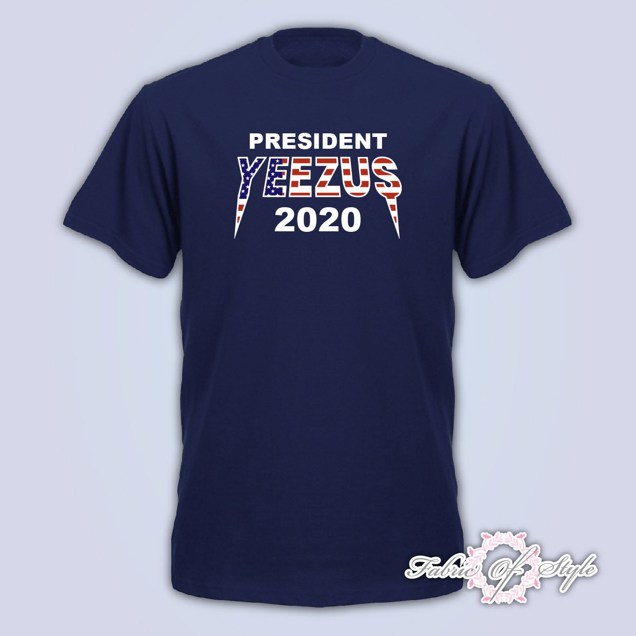 Image of Kanye West President America 2020 Campaign T-Shirt - Mens T-Shirt Navy