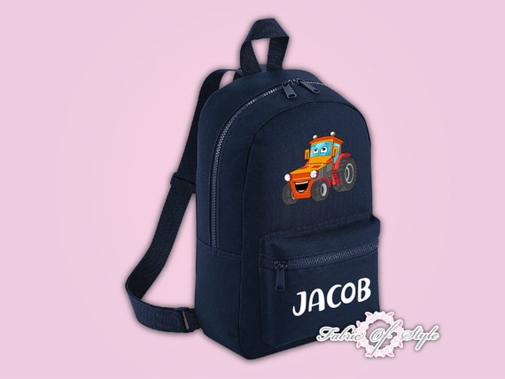 personalised tractor backpack