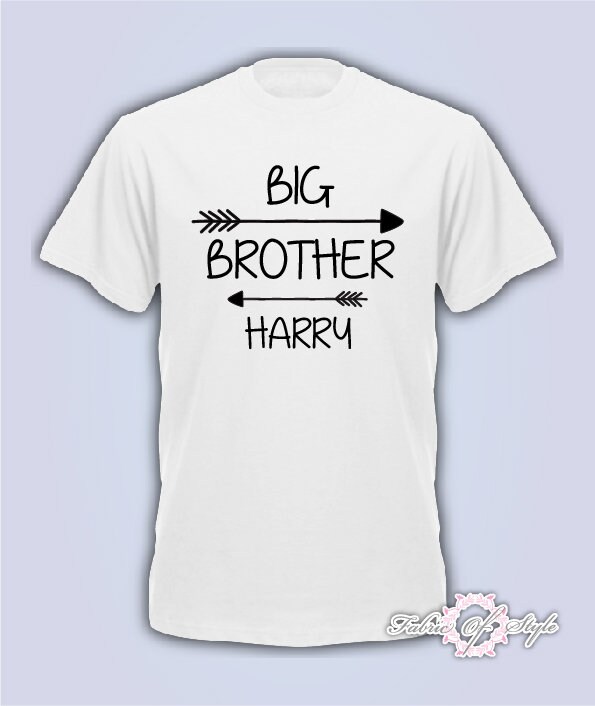 Image of Personalised Big Brother Arrow Birthday Present Children's T-Shirt Kids