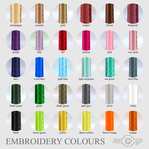 Personalised Embroidered Towels, Custom Luxury Bath Sheet Hand Towel, Premium Quality Absorbent Gift, Stunning Colours Monogrammed image 3