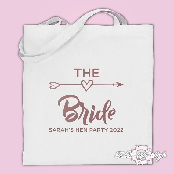 Hen Do Party Bride Tribù Donne Donne Tote Borse Neon Pink - Foto 5