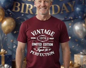 1976 Limited Edition Retro T-Shirt, 50th Birthday Gift, Classic Unisex Tee