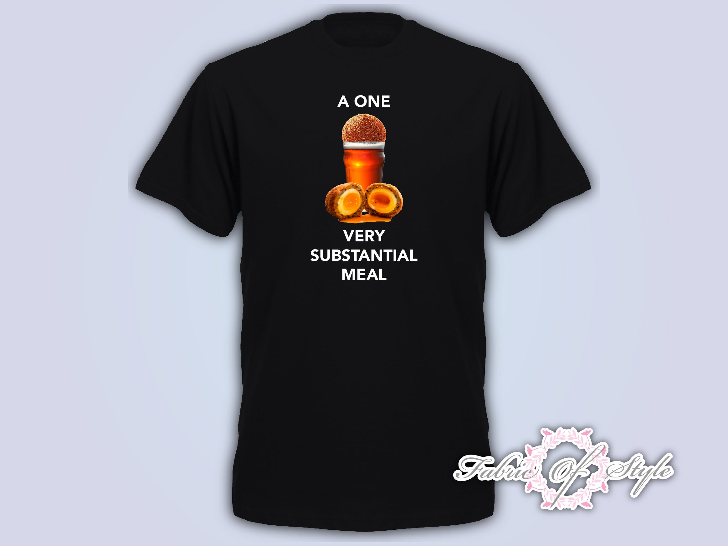 Image of Scotch Egg Substantial Meal Lockdown 2020 Christmas Present Funny Gift Mens T-Shirt Black