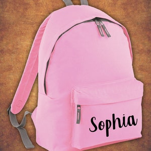 Mochila personalizada para niños: cualquier nombre, nombre, niñas, niños, bolso de regreso a la escuela