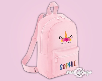 LSSAGOON Peuter Eenhoorn Pailletten Rugzak voor Meisjes, Leuke Schoolboek Tas voor Kinderkamer, Cadeau voor Verjaardag en Xmas, Mermaid Paars, 28cm