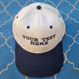 Ecru Custom Embroidered Hat Personalized Dad Cap Embroidery Logo baseball hat Bachelorette hats monogram caps Unisex Baseball Cap image 4