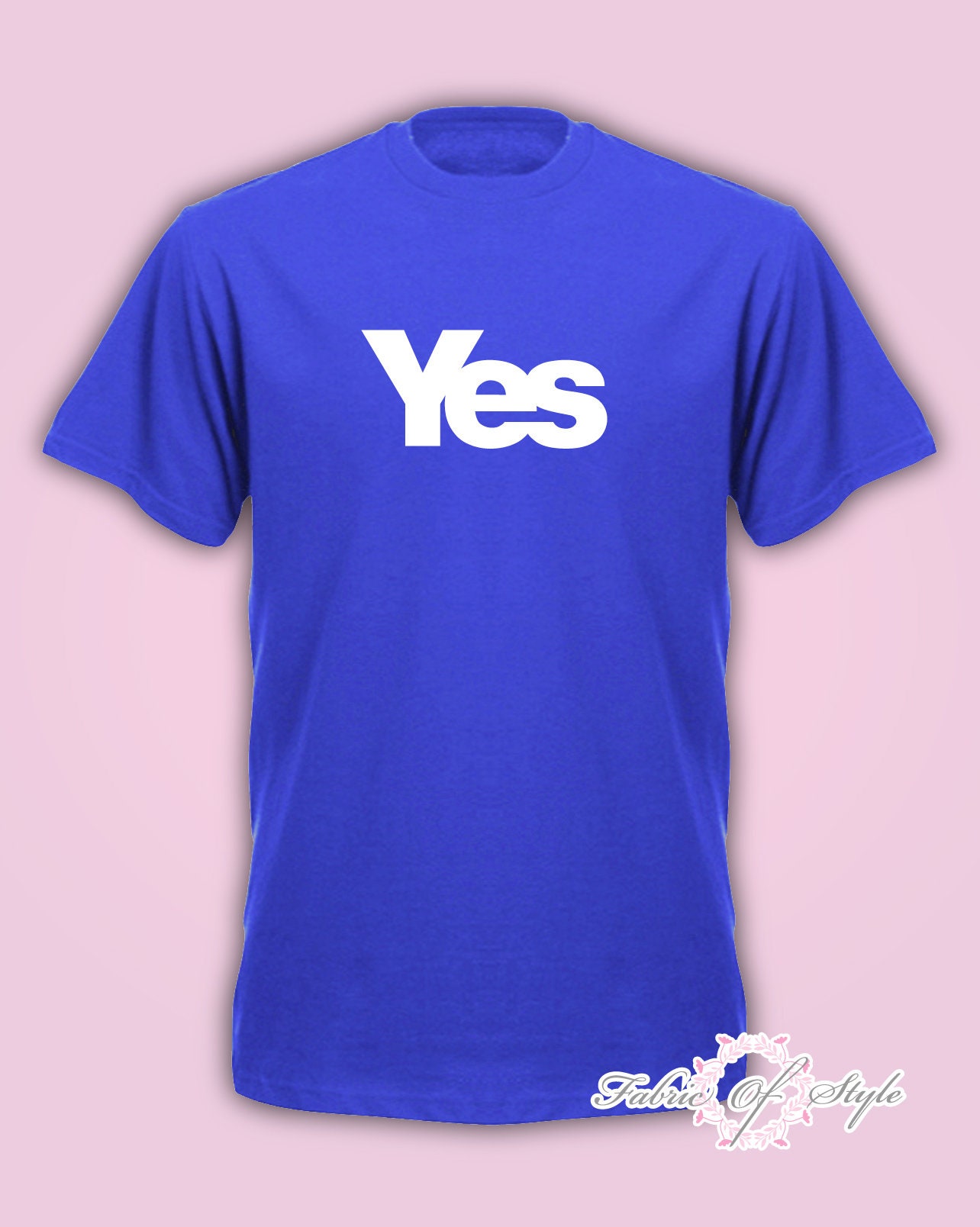 Image of Yes Scotland Referendum Scottish Nicola Mens - Royal Blue T-Shirt