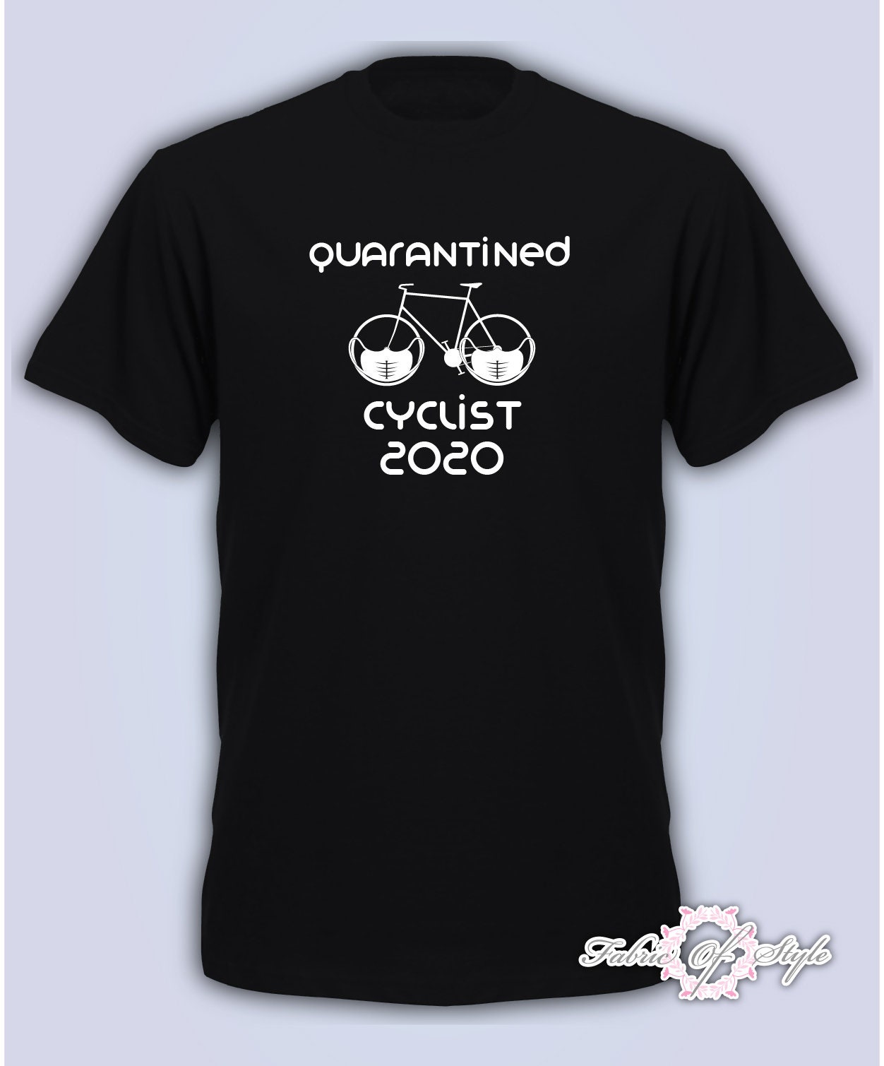 Image of Bicycle Cycling Lockdown Quarantine Distancing Birthday Mens T-Shirt Black