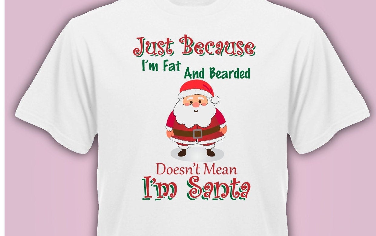 Image of Gingers Fat Santa Present Xmas Christmas Funny Slogan Mens - White T-Shirt