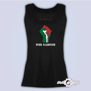 FREE PALESTINE, Gaza FREEDOM  Vest Tank Top female