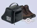 Embroidered Hiking Your text here Boot Bag with Personalised Initials or Name Boots Walking Shoe Bag