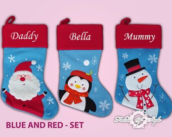 Personalised Initial Glitter Xmas Stocking Luxury Sack Santa Deluxe Christmas Personalised Initial Glitter Xmas Stocking Luxury Sack Santa Deluxe Christmas
