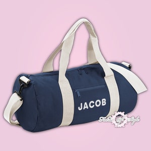 Bestickte personalisierte Barrel Bag Jeder Name oder Initial Duffle Pink Gymnastikuniform Sport Schwimmen Golf Gym Kit