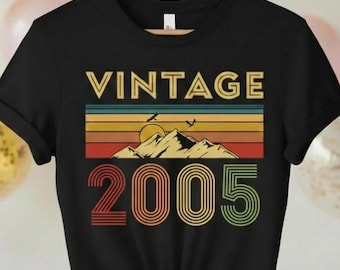 Vintage 2005 Birthday T-Shirt – 21st Birthday Gift for Her