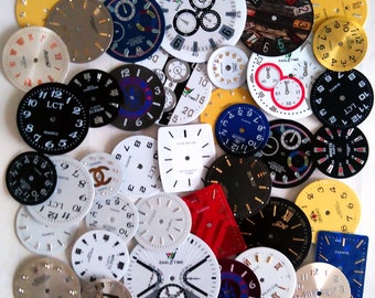 Steampunk Watch Faces Dials 40 pcs Watch Parts Jewelry Making Altered Art Supply
