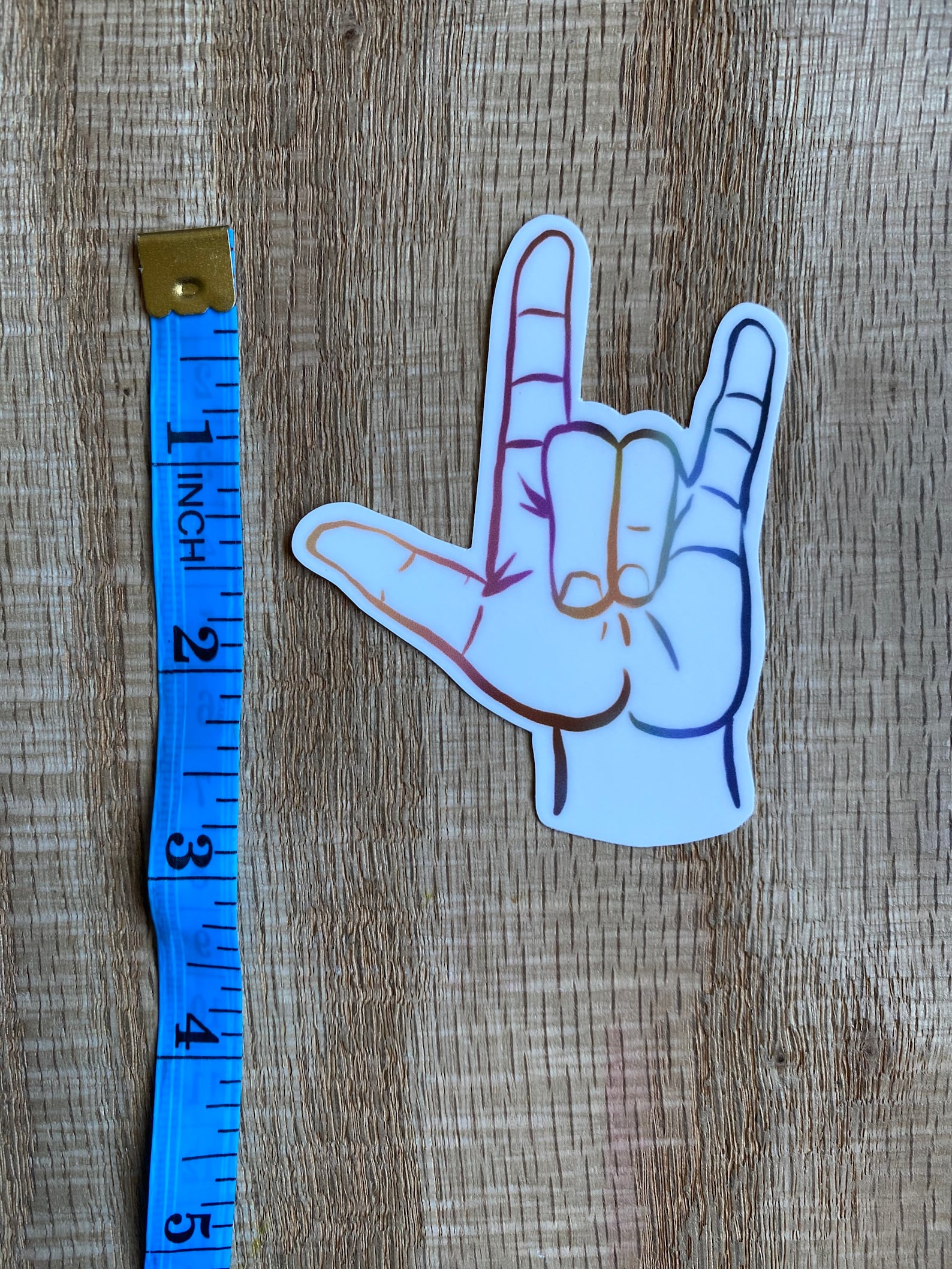 ASL ILY Sticker Matte Vinyl Decal ILY Handshape - Etsy