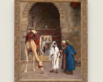 エジプトの油絵 太陽の船に乗った古代エジプトの神々 - クフ王の太陽の船 - エジプト