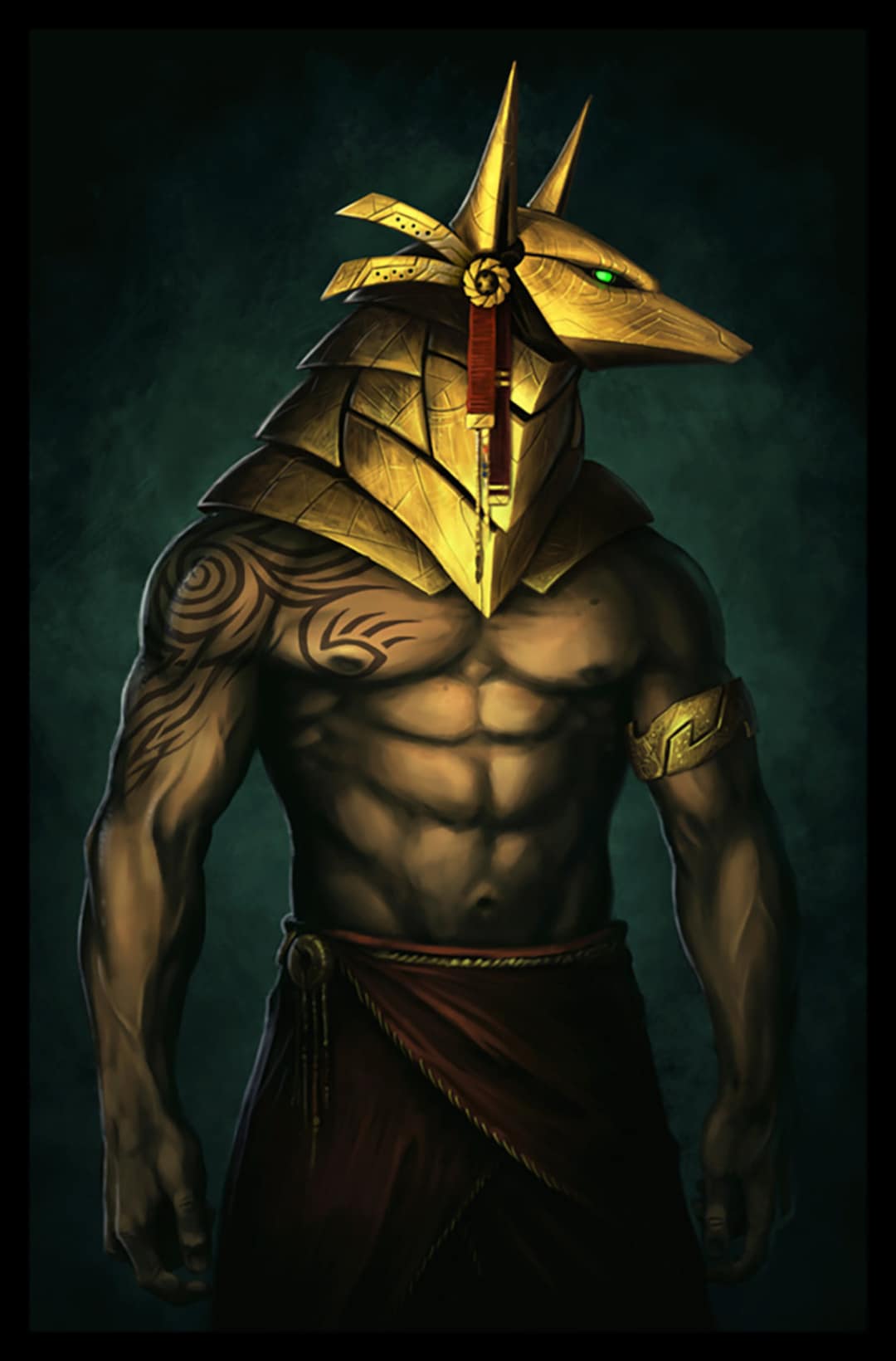 Anubis the Egyptian God of Death Egyptian Gods Egyptian Art Egyptian