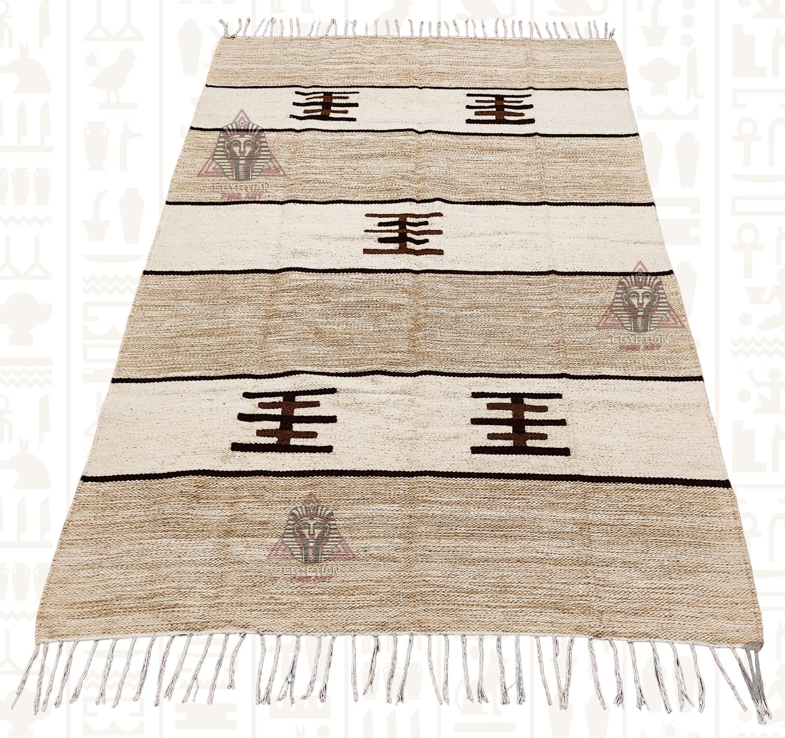 Arabick Rug Handwoven Egyptian Traditional Kilim Rug - 100% Wool - Arabic Kilim ...