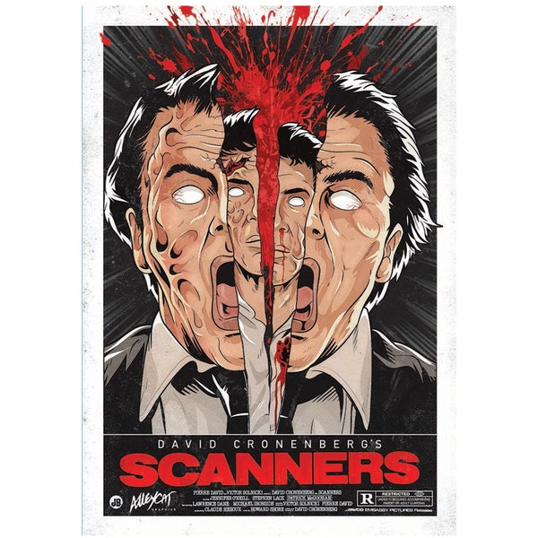 Scanners Alternative Horror Poster Print David Cronenberg