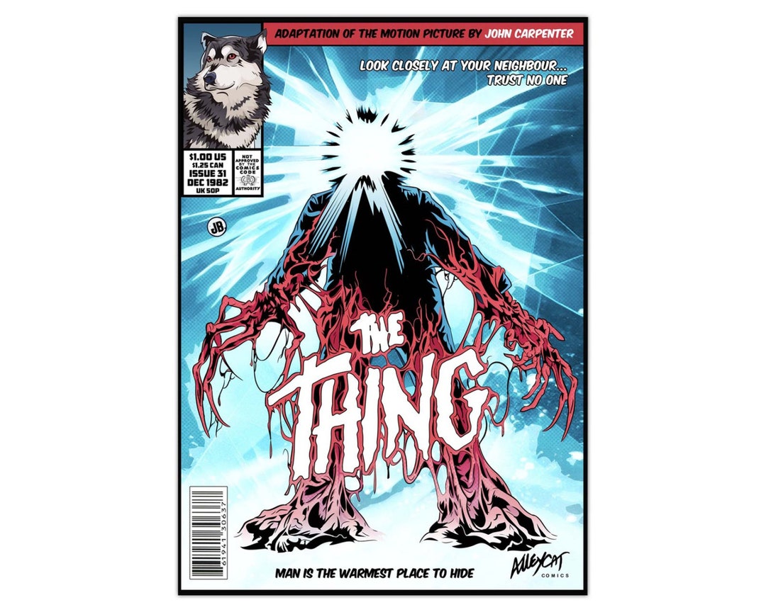 THE THING 1982 póster impreso artístico película de terror de John  Carpenter de